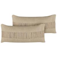 Beliani - LUINA - Sierkussen set van 2 - Beige - 45 x 45 cm - Jute