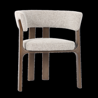 Eetkamerstoel Contigo mocca fancy