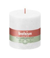 Bolsius kaars rustiek 10x10 cm cloudy wit