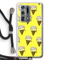 Isjes: Huawei P40 Pro Plus Transparant Hoesje met koord