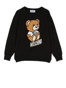 Moschino Kids pull à imprimé ourson - Noir