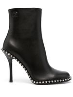 Alexander Wang bottines en cuir à détails de clous 110mm - Noir