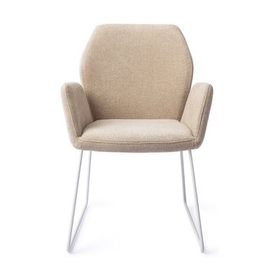 Jesper Home Misaki eetkamerstoel Funky Fudge slide white