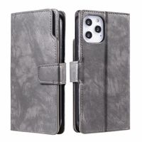 Samsung Galaxy S10 hoesje - Bookcase - Pasjeshouder - Portemonnee - Luxe - Kunstleer - Grijs