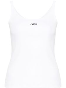 Off-White débardeur Off Stamp à design stretch - Blanc