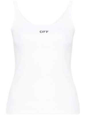 Off-White débardeur Off Stamp à design stretch - Blanc