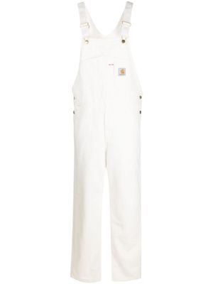 Carhartt WIP salopette droite à patch logo - Blanc