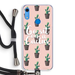 Cactus quote: Huawei Y6s Transparant Hoesje met koord