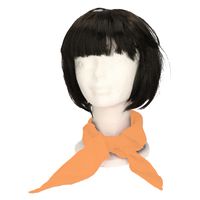 Verkleed bandana/sjaaltje/zakdoek - oranje - kleuren thema - Carnaval/koningsdag accessoires - thumbnail