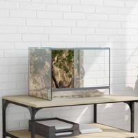 VidaXL Terrarium met opslag doorzichtig 40 x 30 x 30 cm glas