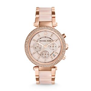 Michael Kors MK5896 Horloge Parker staal rosekleurig 39 mm