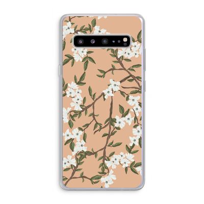 Blossoming spring: Samsung Galaxy S10 5G Transparant Hoesje