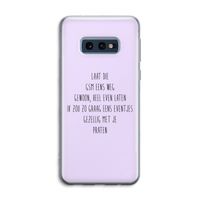 GSM: Samsung Galaxy S10e Transparant Hoesje GSM: Samsung Galaxy S10e Transparant Hoesje