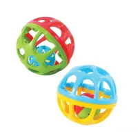 Playgo bounch en roll ball stuiterd en rolt lekker met geluidjes.