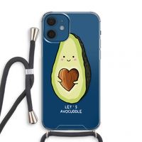 Avocuddle: iPhone 12 mini Transparant Hoesje met koord