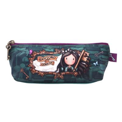 Schoolpennenzak Gorjuss Curiosity Grijs Groen (22.3 x 8.8 x 5.7 cm)