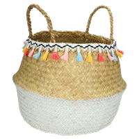 Wants&Needs Accessoires Mand Zeegras Wit 35 X 35 X 25 - thumbnail