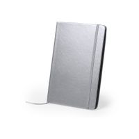 4x stuks luxe pocket schriften/notitieblok 21 x 15 cm in kleur zilver