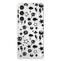 Silicone Back Case Samsung Galaxy S23 Plus Silver Punk - thumbnail