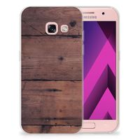 Samsung Galaxy A3 2017 Bumper Hoesje Old Wood - thumbnail