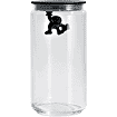 A DI ALESSI - GIANNI - Voorraadpot 10,5x20,5cm zwart