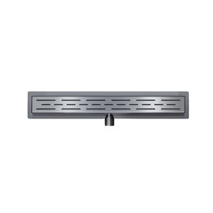 Wiesbaden Douchegoot Met Flens 100x7 cm 6.7 cm Diep Gunmetal