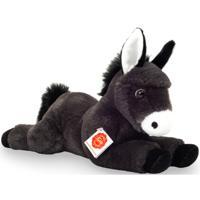 Knuffeldier Ezel - zachte pluche stof - premium kwaliteit knuffels - grijs - 34 cm