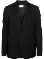 Off-White single-breasted twill-weave blazer - Noir - thumbnail