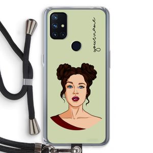 Pop-Art Creator: OnePlus Nord N10 5G Transparant Hoesje met koord