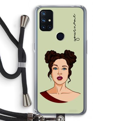 Pop-Art Creator: OnePlus Nord N10 5G Transparant Hoesje met koord