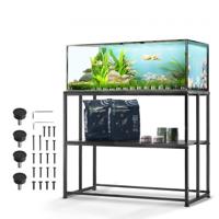 VEVOR aquariumstandaard, 40 gal aquariumstandaard, 927 x 470 x 750 mm stalen schildpadtankstandaard, 152 kg laadvermogen, reptielentankstandaard met opbergruimte, hardwareset en antislipvoeten zwart