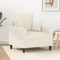 Fauteuil 60 cm fluweel crmekleurig