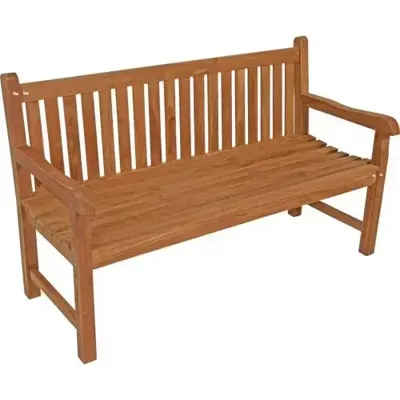 Bank Teak Rechte Rug 150 cm