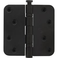 Intersteel Kogellagerscharnier ronde hoeken RVS zwart tot 70 kilo