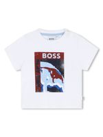 BOSS Kidswear t-shirt en coton à imprimé graphique - Blanc - thumbnail