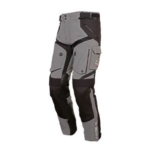 MODEKA Panamericana II Pants, Textiel motorbroek heren, Grijs-Zwart Kort