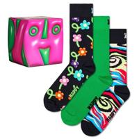 Happy socks 3 stuks Hyper Cube Socks Gift Box * Actie *