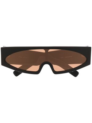 Rick Owens lunettes de soleil à monture oversize - Noir