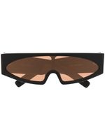 Rick Owens lunettes de soleil à monture oversize - Noir
