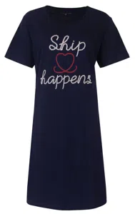 Temptation dames nachthemd korte mouw "Ship Happens"