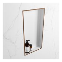 Wandnis Solid Surface Easy | In- en opbouw | 30x60x8 cm | 1 vak | Rust/Talc