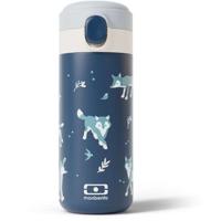 Geïsoleerde waterfles met tuit - MONBENTO - Kinderen - Snelopenende dop - Pop Wolf