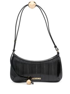 Jacquemus sac porté épaule Le Bisou Perle - Noir