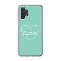 Friends heart pastel: Samsung Galaxy A32 5G Transparant Hoesje