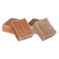Ideas4seasons Amberblokjes/geurblokjes - sandelhout en amber - 6x stuks - huisparfum - Amberblokjes - thumbnail
