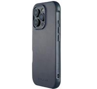 Mujjo Leather Shield Case iPhone 16 Pro blauw