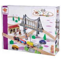 Eichhorn treinbaan met brug speelset, 55dlg. Eichhorn treinbaan met brug speelset, 55dlg.