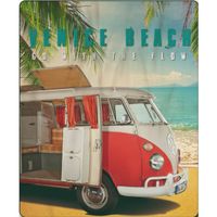 Volkswagen T1 Venice Beach Fleecedeken/plaid - 130 x 170 cm