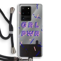 GRL PWR: Samsung Galaxy S20 Ultra Transparant Hoesje met koord