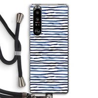 Verrassende lijnen: Sony Xperia 1 III Transparant Hoesje met koord